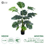 GloboStar® Artificial Garden MONSTERA PLANT 20003 - Τεχνητό Διακοσμητικό Φυτό Μονστέρα Υ150cm