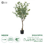 GloboStar® Artificial Garden EUCALYPTUS 20189 Τεχνητό Διακοσμητικό Φυτό Ευκάλυπτος Υ120cm