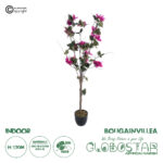 GloboStar® Artificial Garden BOUGAUVILLEA 20674 Τεχνητό Διακοσμητικό Φυτό με Ανθη Μπουκανβίλιας Φουξ Υ120cm