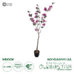 GloboStar® Artificial Garden BOUGAUVILLEA 20675 Τεχνητό Διακοσμητικό Φυτό με Ανθη Μπουκανβίλιας Φουξ Υ150cm