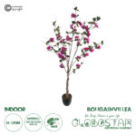GloboStar® Artificial Garden BOUGAUVILLEA 20676 Τεχνητό Διακοσμητικό Φυτό με Ανθη Μπουκανβίλιας Φουξ Υ180cm