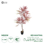 GloboStar® Artificial Garden RED NANDINA PLANT 20966 Διακοσμητικό Φυτό Κόκκινη Ναντίνα Φ66 x Υ150cm