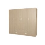 Ντουλάπα τετράφυλλη σε δρυς χρώμα 200x60x180
