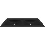 Νιπτήρας επίπλου διπλός ANIM 120 Black BDVIV122BK46 KARAG 120,5x46,5x12cm