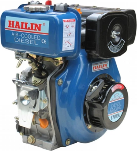 Hailin HL178FAE K2 Κινητήρας Πετρελαίου Τετράχρονος 306cc 6hp Μέγιστων Στροφών 3600rpm με Σφήνα και Μίζα (Ρεζερβουάρ 3.5lt)