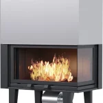 Thermiki Ats Corner Air 900 Ενεργειακό Τζάκι Αερόθερμο Ξύλου Δεξιά Γωνία 19.85kW