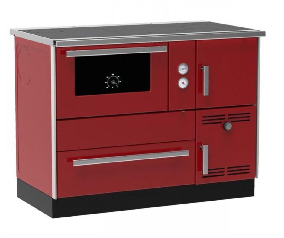 Μασίνα ξύλου με φούρνο Alfa Plam Alfa Term 35 Κόκκινο, 32kW