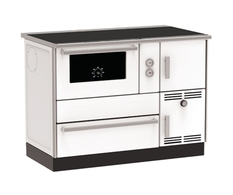 Μασίνα ξύλου με φούρνο Alfa Plam Alfa Term 35 Λευκό, 32kW