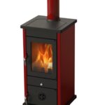 Ξυλόσομπα καλοριφερ MBS Thermo Vesta Κόκκινος, 11.2kW