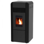 Υδραυλική σόμπα Pellet Alfa Plam Dino Μαύρο, 27kW
