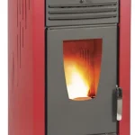 Thermiki Aero 12 Red Σόμπα Pellet Αερόθερμη 12kW