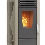 Thermiki Aero 8 Beige Σόμπα Pellet Αερόθερμη 8kW