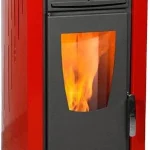 Thermiki Aero 8 Red Σόμπα Pellet Αερόθερμη 8kW