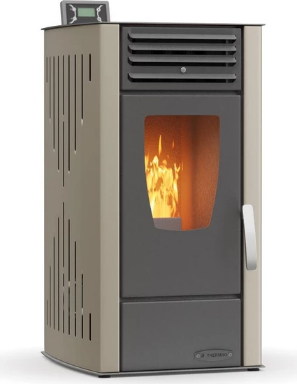 Thermiki Hydro Aero 30 Beige Σόμπα Pellet Καλοριφέρ Αερόθερμη 30kW