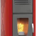 Thermiki Hydro Aero 30 Red Σόμπα Pellet Καλοριφέρ Αερόθερμη 30kW