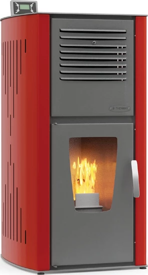 Thermiki Hydro Aero 30 Red Σόμπα Pellet Καλοριφέρ Αερόθερμη 30kW