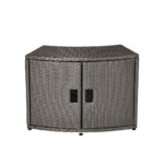 MSpa Wicker Cabinet Storage Unit - for round Spa