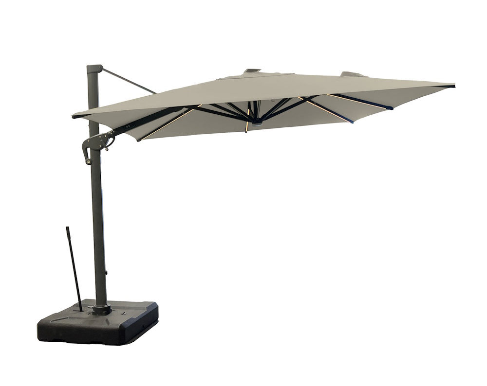 Roma/C DELUXE 3x3m, Alu. Corner Umbrella