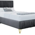 Επενδυμένο κρεβάτι Mars mini-Gkri Skouro-90 x 200