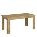 Τραπέζι Ayson Βελανιδιά με σκούρα νερά 160x80x75.1cm