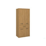 Ντουλάπα Δίφυλλη Pavi Βελανιδιά 84.3x55.1x197.2cm