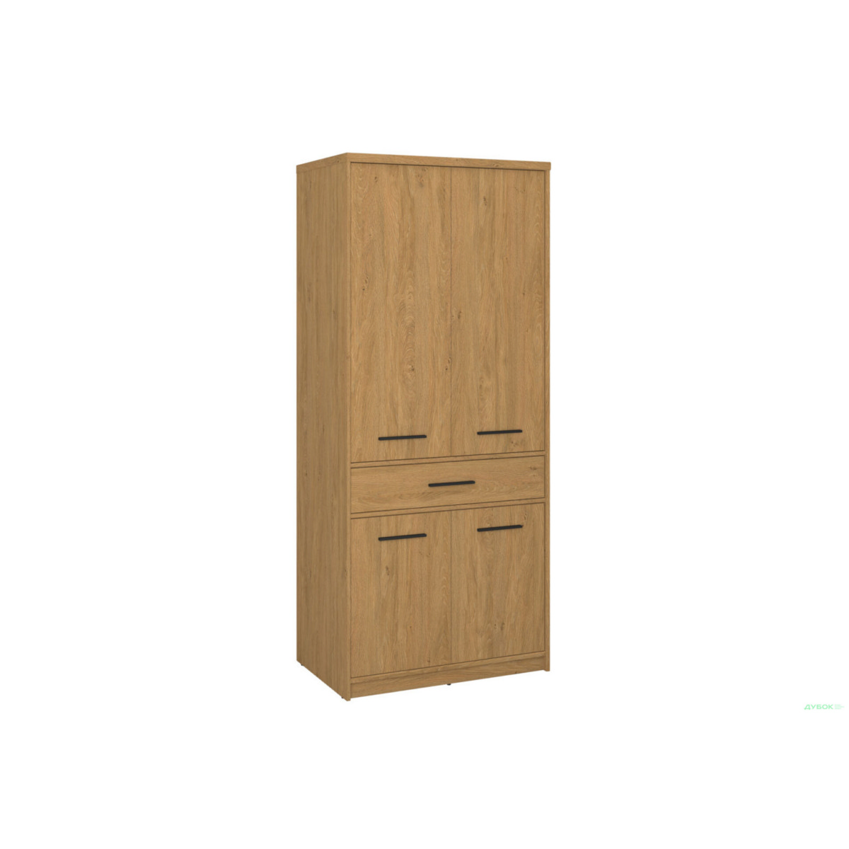 Ντουλάπα Δίφυλλη Pavi Βελανιδιά 84.3x55.1x197.2cm