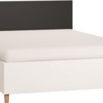 Κρεβάτι Simple-140 x 200-Λευκό - Μαύρο