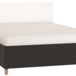 Κρεβάτι Simple-140 x 200-Μαύρο - Λευκό