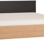 Κρεβάτι Simple-180 x 200-Φυσικό - Μαύρο