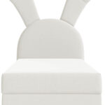 Παιδικό Επενδυμένο Κρεβάτι Bunny Light-Ekrou-Aristera