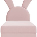 Παιδικό Επενδυμένο Κρεβάτι Bunny Light-Roz-Aristera