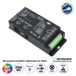 GLOBOSTAR® SKYDANCE-D4C-XE 73147 DC CC DMX Master Dimmer / Controller / Decoder Υψηλής Ταχύτητας με 4 x 700-1750mA 2.1-78.75W Κανάλια DC 12-48V σε DC 3-45V 7000mA 315W Max IP20 - DMX512 & RDM - Μ16.5 x Π7 x Υ3.7cm - 5 Χρόνια Εγγύηση