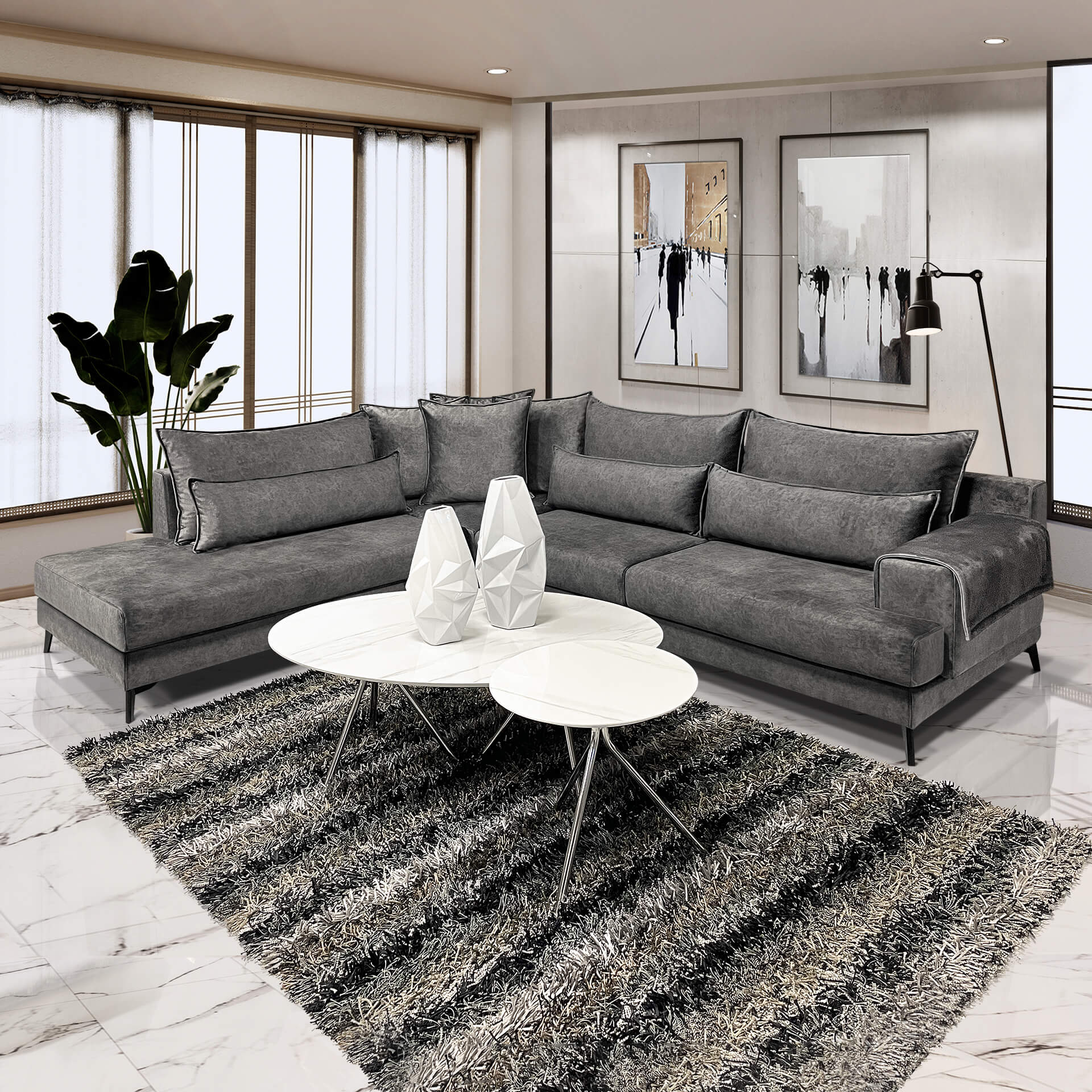 Σαλόνι Γωνία Soft - Alexandros Furniture