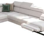 Γωνιακός καναπές Gelito Relax LTHR-Leuko-Αριστερή