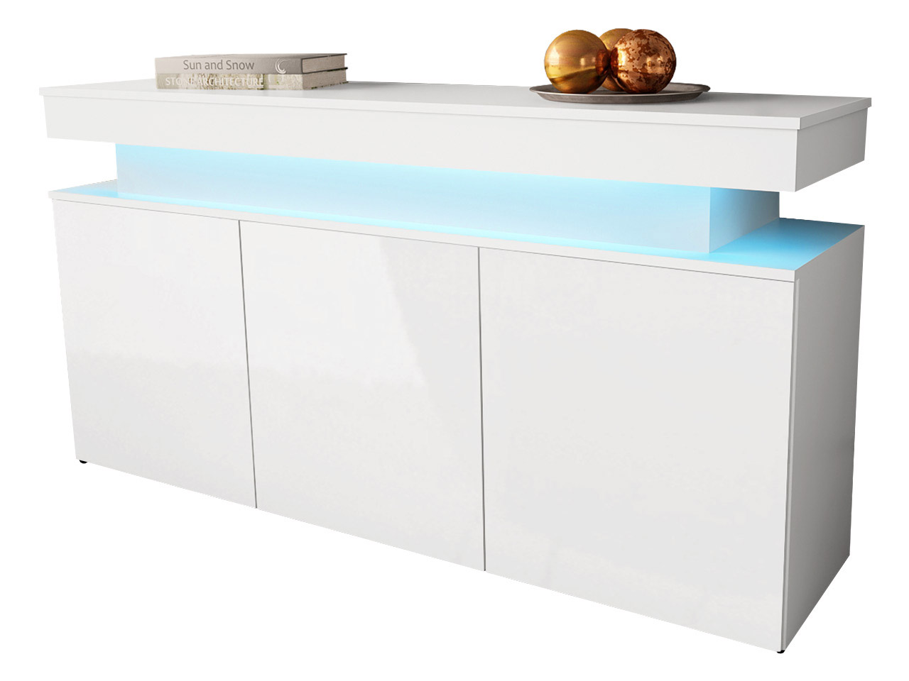 Μπουφές Glossa 160 με LED-Leuko