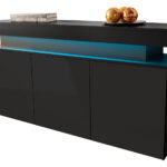 Μπουφές Glossa 160 με LED-Mauro