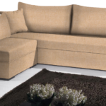 Γωνιακός καναπές Kleio-215φ 160β-Sand