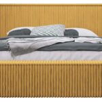 Επενδυμένο κρεβάτι Plexi-Moustardi-140 x 200