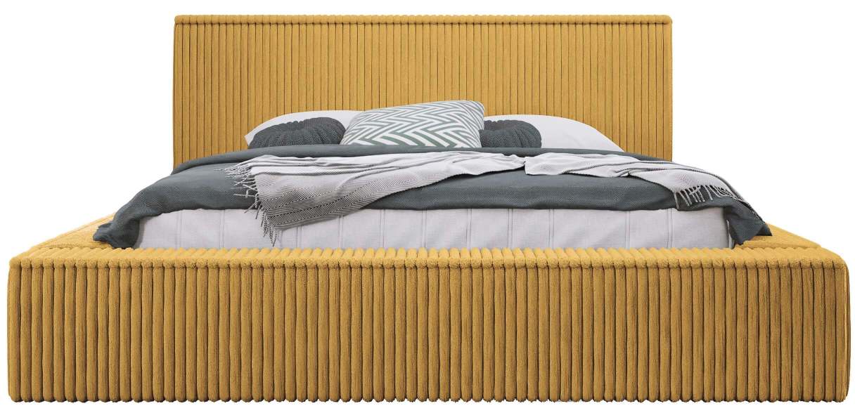 Επενδυμένο κρεβάτι Plexi-Moustardi-180 x 200