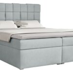 Επενδυμένο κρεβάτι Malmo Box-Gkri Anoixto-140 x 200