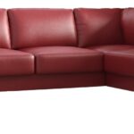 Γωνιακός καναπές Radial Max II LTHR-Kokkino-Δεξιά