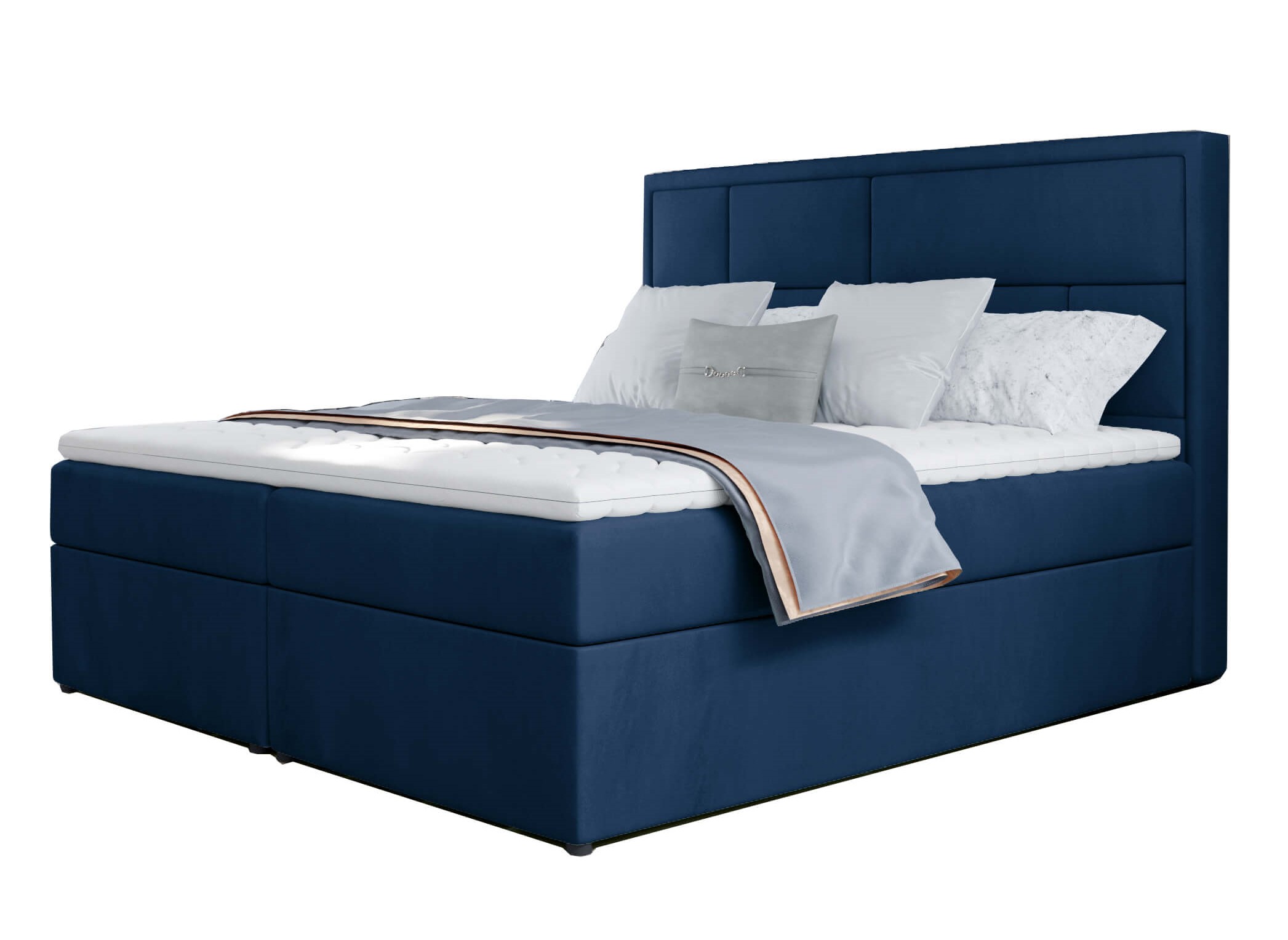 Επενδυμένο κρεβάτι Dorma-180 x 200-Mple Skouro