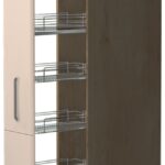 Επιδαπέδιο ντουλάπι ψηλό Modena K21-30-1KZ-Φυσικό σκούρο - Μπεζ
