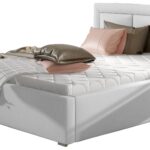 Επενδυμένο κρεβάτι Ross-180 x 200-Leuko-Χωρίς μηχανισμό ανύψωσης