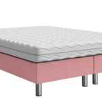 Επενδυμένο κρεβάτι Lux-Baza-Roz-200 x 180 x 30