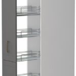 Επιδαπέδιο ντουλάπι ψηλό Tahoma K21-30-1KZ-Λευκό - Γραφίτης
