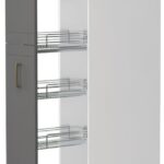 Επιδαπέδιο ντουλάπι ψηλό Tahoma K23-30-1KZ-Λευκό ματ - Γραφίτης