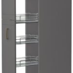 Επιδαπέδιο ντουλάπι ψηλό Tahoma K23-30-1KZ-Γραφίτης