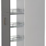 Επιδαπέδιο ντουλάπι ψηλό Tahoma K23-30-1KZ-Λευκό - Γραφίτης