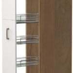 Επιδαπέδιο ντουλάπι ψηλό Tahoma K23-30-1KZ-Καρυδί - Λευκό ματ